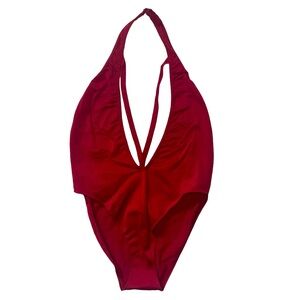 ❤️red one piece with harness strap La senza size M